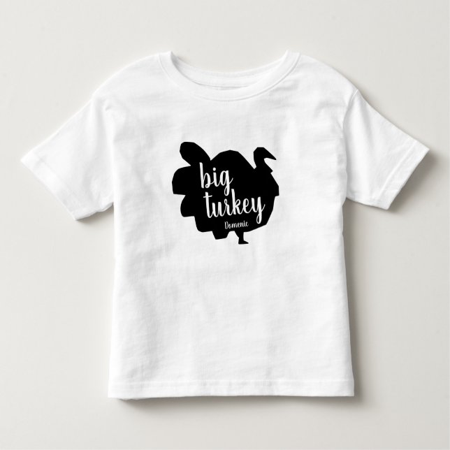 Camiseta Ação de Graças da Silhouette Big Turkey (Frente)