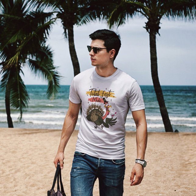 Camiseta Ação de Graças da Turquia bebado (Criador carregado)