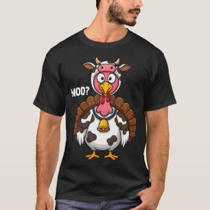Camiseta Ação de Graças de 2024 - Turquia Moo Cow
