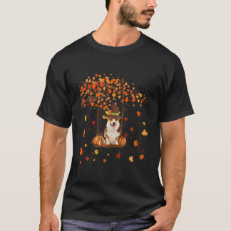 Camiseta Ação de Graças de Corgi Dog