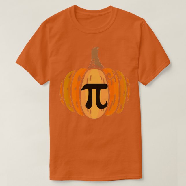 Camiseta Ação de Graças de Pumpkin Pi Math Halloween (Frente do Design)