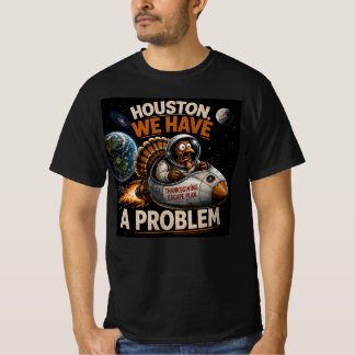 Camiseta Ação de Graças Engraçada de Astronauta Peru Fuga