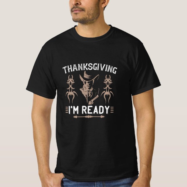 Camiseta Ação de Graças - Estou pronto (Frente)