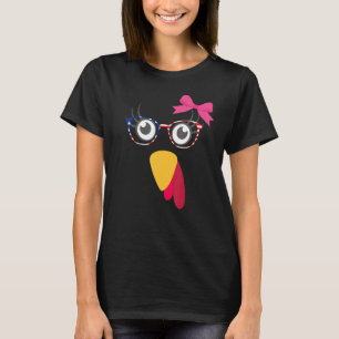 Camiseta Ação de Graças Face à Turquia com os Óculos de Ban