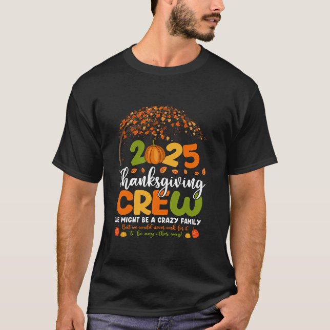 Camiseta Ação de Graças Familiar 2025 - Tripulação de Ação  (Frente)