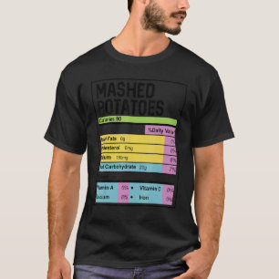 Camiseta Ação de Graças Familiar Engraçado Batatas Nutrição