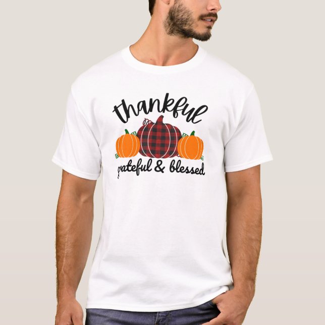 Camiseta Ação de Graças Grato (Frente)