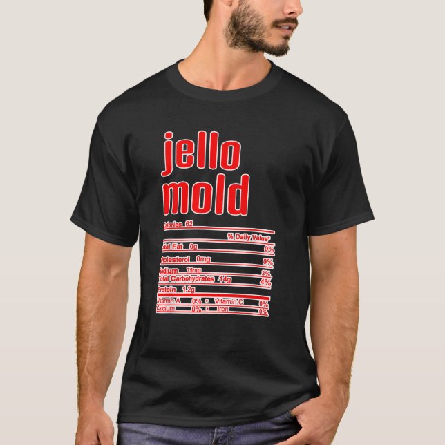 Camiseta Ação de Graças Jello Mold Fato Nutricional (Frente)