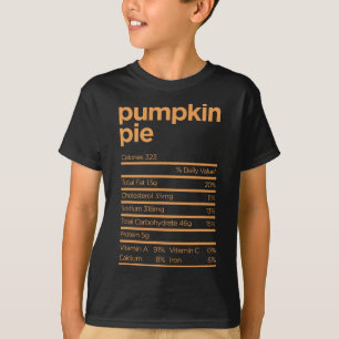 Camiseta Ação de Graças Nutrição Pumpkin Fatos Comida Diver