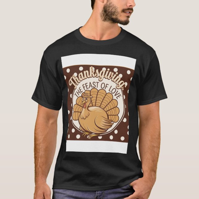Camiseta "Ação de Graças: O Banquete do Amor - Celebrar com (Frente)