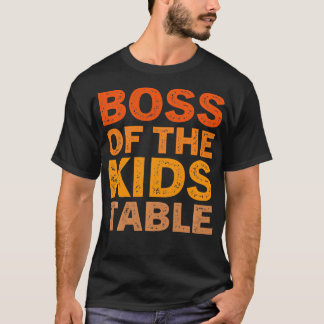 Camiseta Ação de Graças para Crianças Chefe da Mesa de Cria