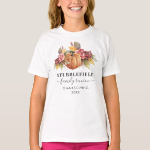 Camiseta Ação de Graças Reunião de Reunião Familiar Sindica