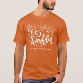 Camiseta Ação de Graças Seja Grato Roteiro Colheita Laranja
