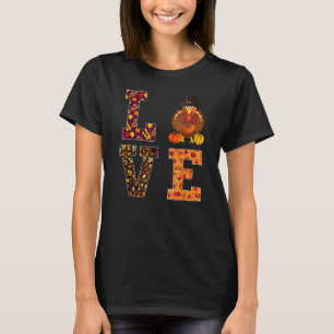 Camiseta Ação de Graças Turquia Ama Roupa Mulheres Homens 2