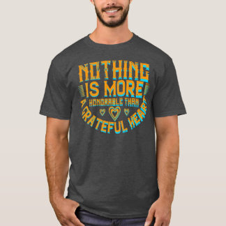Camiseta Ação De Graças Um Coração Grata É Honorável