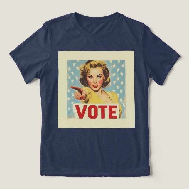 Camiseta Ação Patriótica: Votação! (Design frontal)