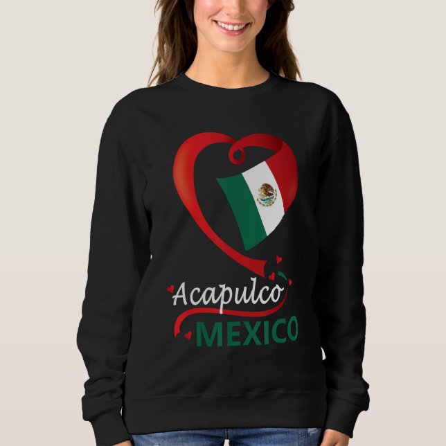 Camiseta Acapulco Guerrero México Sinalizador do Coração Me (Frente)