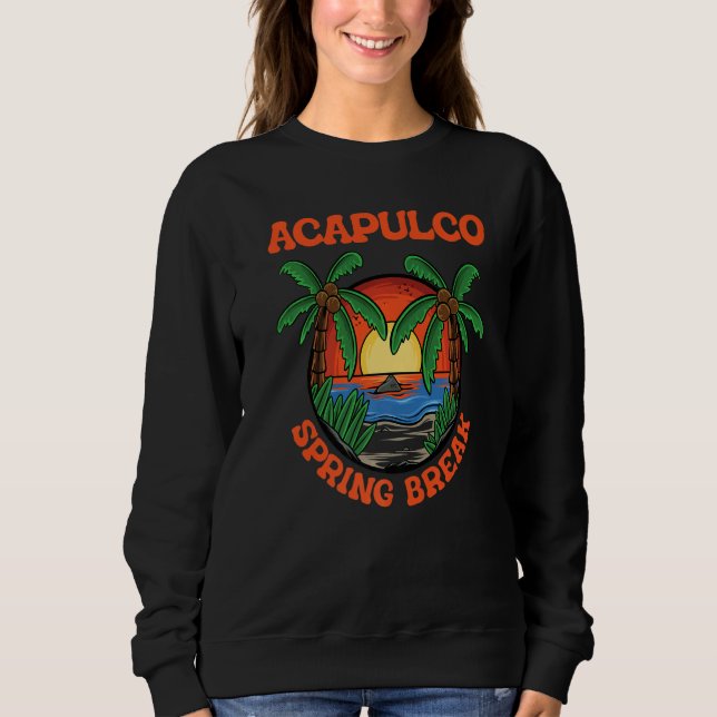 Camiseta Acapulco Spring Break School Vacation Beach Trip C (Frente)