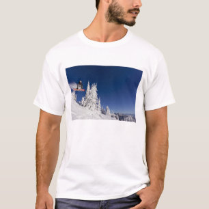 Camiseta Acção de snowboard no Whitefish Mountain Resort