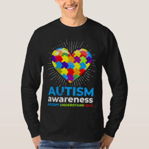 Camiseta Accept Autism Awarness Day Support (Suporte para D