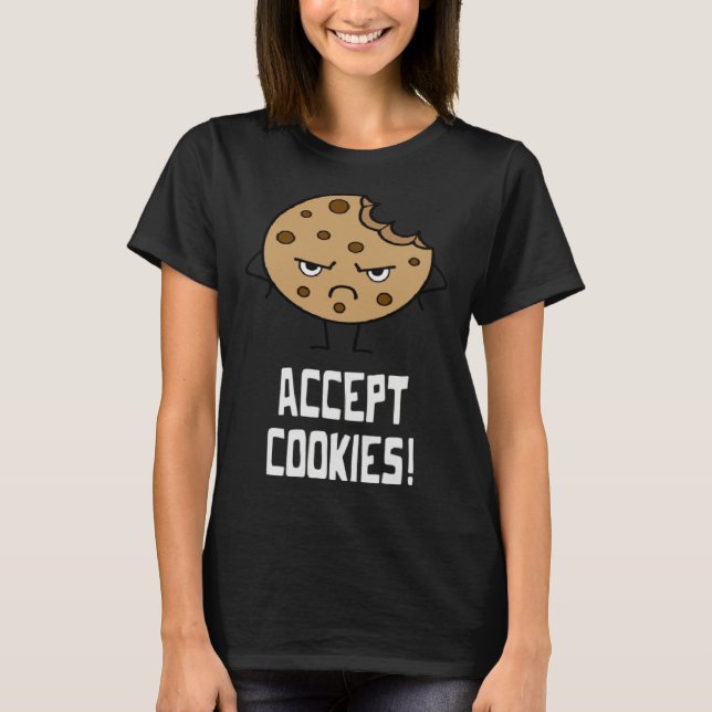 Camiseta Accept Cookies Front End Developer Web Designer (Frente)