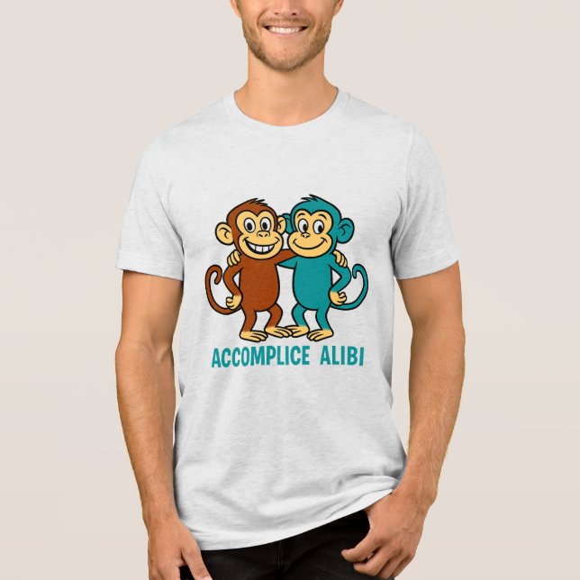 Camiseta 🙈 "Accomplice & Alibi" (Frente)