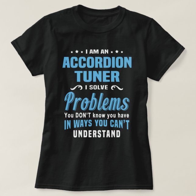 Camiseta Accordion Tuner (Frente do Design)
