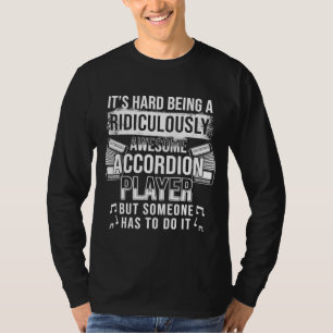 Camiseta Accordionista Fantástico Jogador Acordeão