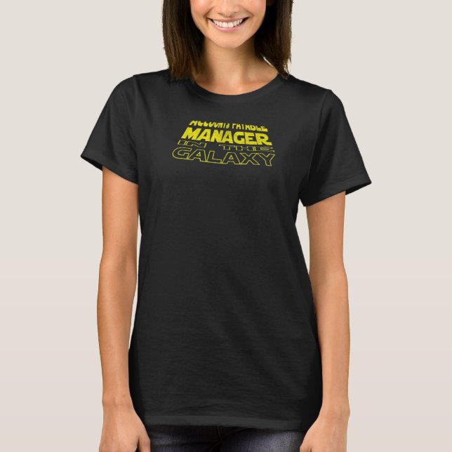 Camiseta Accounts Payable Manager  Space Backside (Frente)