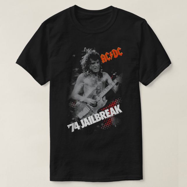 Camiseta ACDC Angus '74 (Frente do Design)