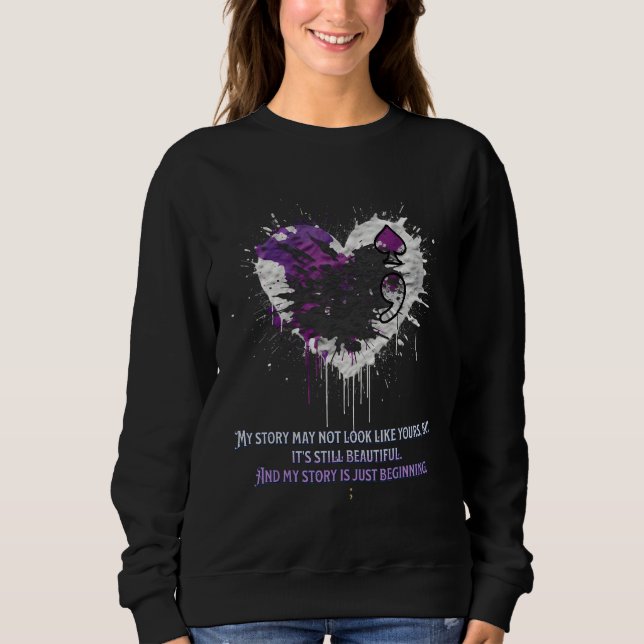Camiseta Ace Asexual My Story May Not Look Like Yours  ver  (Frente)