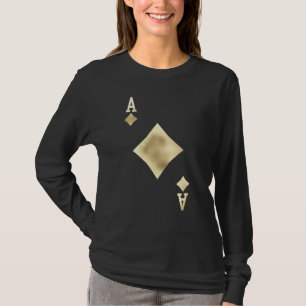 Camiseta Ace De Diamantes Cartões De Feira De Halloween