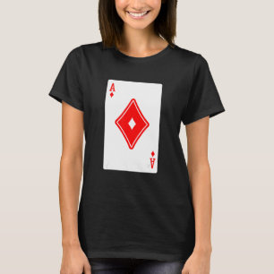 Camiseta Ace De Diamantes Jogos De Cartões De Pôquer Jogand