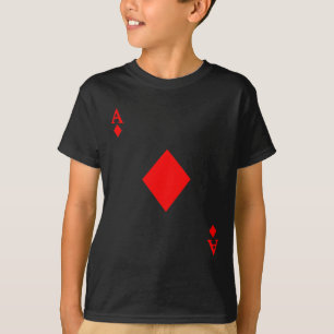Camiseta Ace De Diamond Decin De Cartões Figurino De Hallow