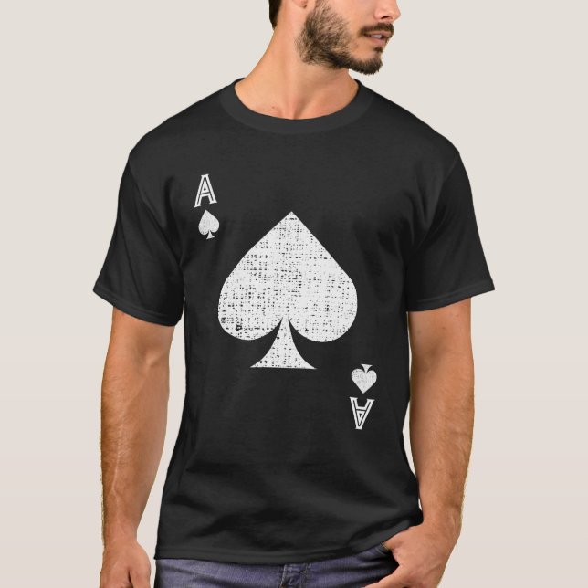 Camiseta Ace De Espadas Figurino De Halloween (Frente)