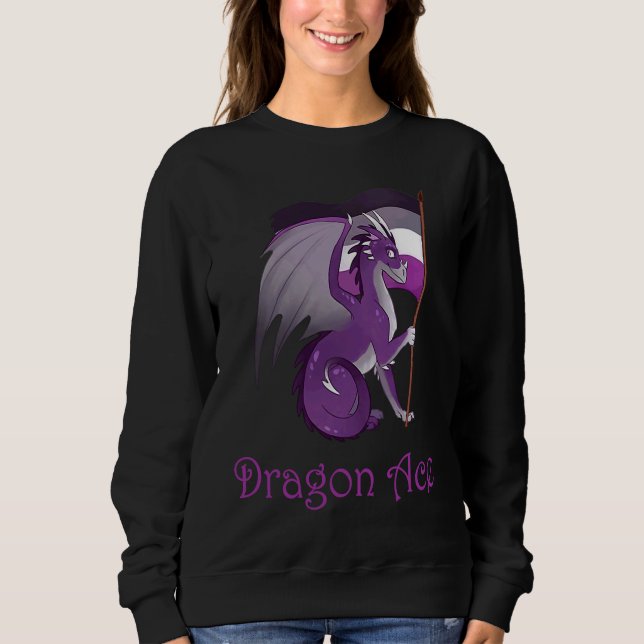 Camiseta ACE Dragon  Asexual LGBT Dragon (Frente)