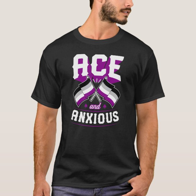 Camiseta Ace E Ansioso Orgulho Asexual Custa Sinalizador Ac (Frente)