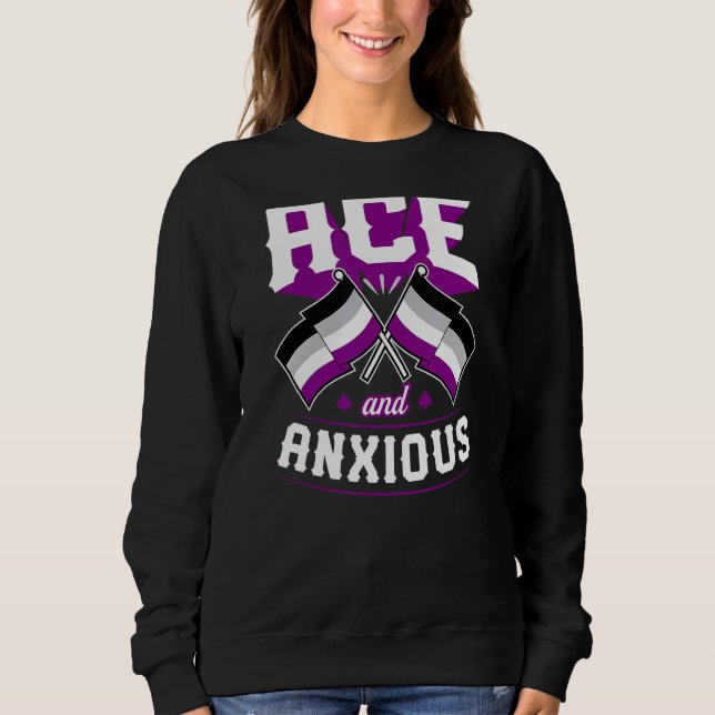 Camiseta Ace E Ansioso Orgulho Asexual Custa Sinalizador Ac (Frente)