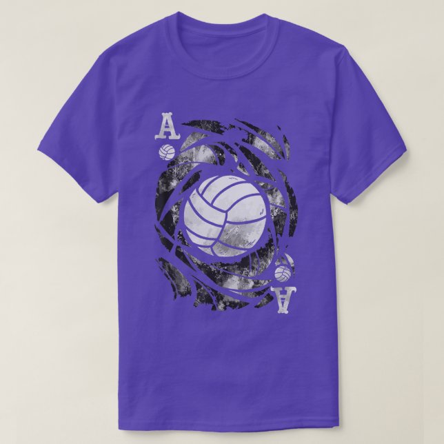 Camiseta Ace of Serves Engraçado Voleibol (Frente do Design)