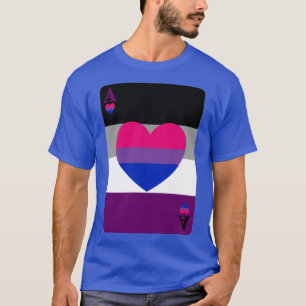 Camiseta Ace Play Card Asexual e Biromântico