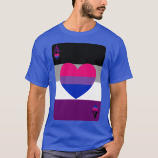 Camiseta Ace Play Card Asexual e Biromântico