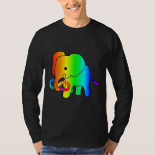 Camiseta Aceitação Ativa de Autismo de Elefante para Bebês