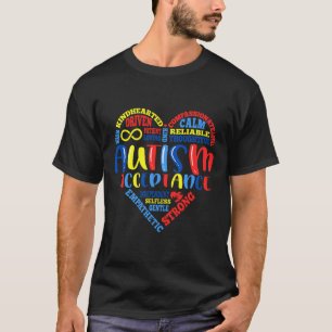 Camiseta Aceitação Autismo Atenção Mês de Suporte Quebra-ca