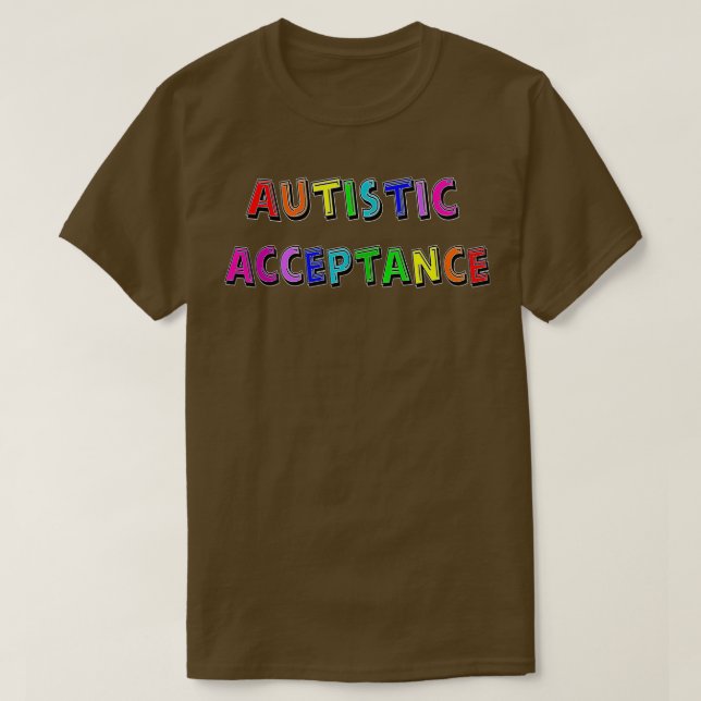 Camiseta Aceitação autista (Frente do Design)