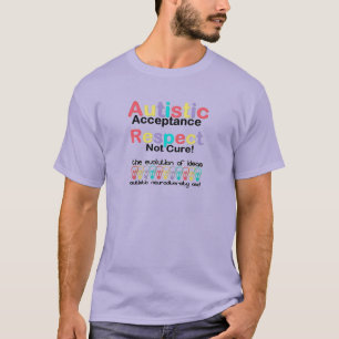 Camiseta Aceitação Autista Respeito Não Cura