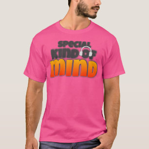 Camiseta Aceitação de Autismo de Mente Especial de fones de