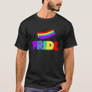 Camiseta Aceitação de Parada LGBTQIA Ally Flag Love Orud