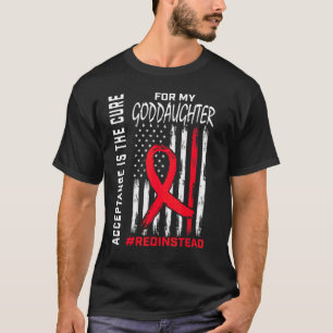 Camiseta Aceitação de Redação em vez de Vermelho em vez de