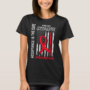 Camiseta Aceitação de Redação em vez de Vermelho em vez de