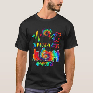 Camiseta Aceitação do Suporte de Consciência do Autismo ao